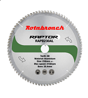 Rotabroach řezný kotouč Raptor 230mm na hliník