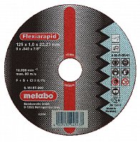 METABO - řezný kotouč - nerez - FLEXIRAPID 125x1,0x22,2mm rovný