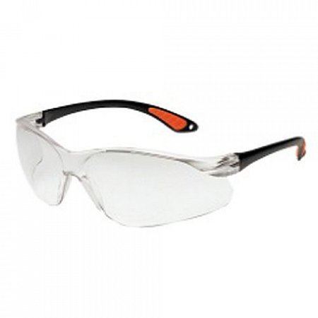 Lehké ochranné brýle s polykarbonátovým zorníkem třídy F s vysokou odolností proti nárazu. Brýle mají ochranu proti poškrábání a UV záření.  Barva skel: čiré