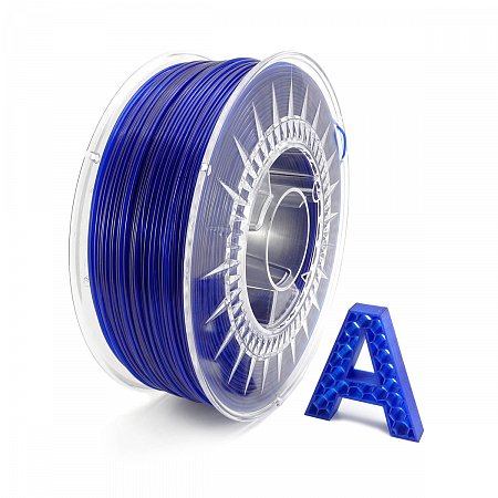 PET-G Filament Ultramarínově Modrá Transparentní 1kg 1,75mm AURAPOL
