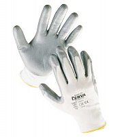 CERVA - BABBLER rukavice nylonové s nitrilovou dlaní - velikost 7