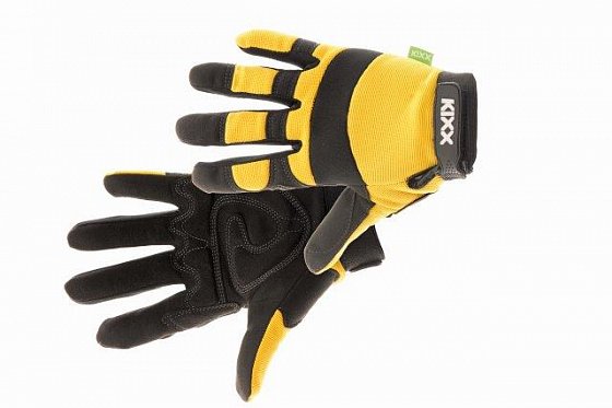 CERVA - BRICK rukavice kombinované žlutá - velikost 10