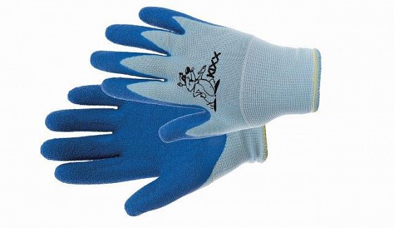 CERVA - CHUNKY rukavice nylon. latex. dlaň modrá - velikost 4