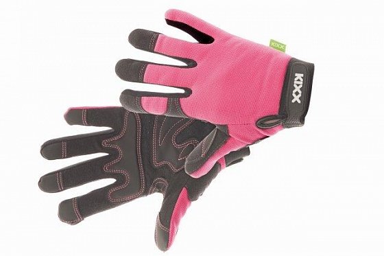 CERVA - ROCKY rukavice kombinované růžová - velikost 7