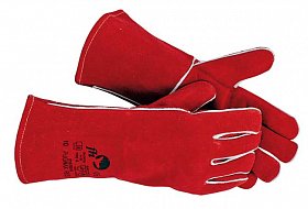 PUGNAX RED - rukavice celokožené svářečské - velikost 10